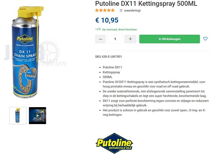 Putoline ketting spray